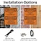 Signmission Employees Only Beyond This Point Bilingual OSHA Warning Sign, Plastic, 7in W x 10in L, 2PK OS-2PACK-WS-P-710-L-12598 - alternate 4